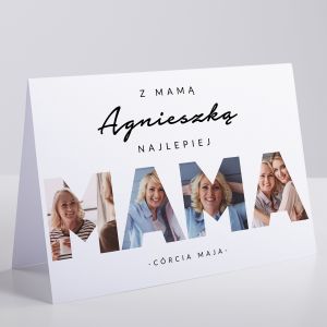 Personalizowana KARTKA NA DZIEŃ MAMY ze zdjęciami