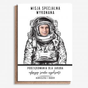 Kartka na podzi�kowanie dla �wiadka MISJA SPECJALNA A4 kartka dla �wiadka podzi�kowanie dla �wiadka