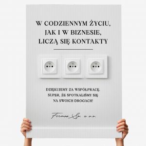 Kartka podzi�kowanie za wsp�prac� XXL LICZ� SI� KONTAKTY