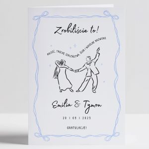 Kartka lubna ZROBILICIE TO! upominek na lub kartka na lub upominek lubny upominek dla pary modej