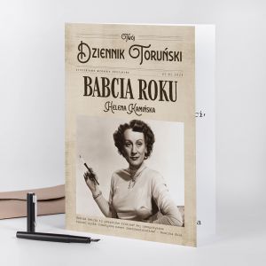 Personalizowana kartka A4 BABCIA ROKU upominek dla babci