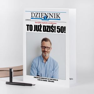 Kartka personalizowana na 50 urodziny DZIENNIK A4