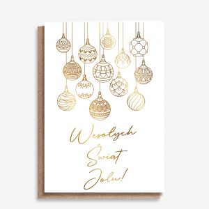 Kartka witeczna ze zoceniem BOMBKI