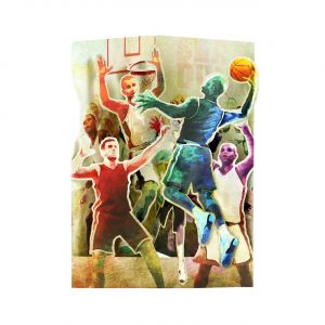 Kartka urodzinowa dla koszykarza BASKETBALL kartka 3D kartka na urodziny prezent dla koszykarza