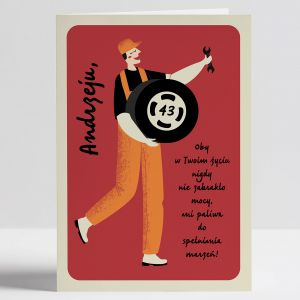 Kartka urodzinowa DLA MECHANIKA prezent dla mechanika prezent dla mechanika samochodowego