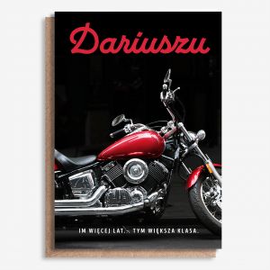 Urodzinowa kartka dla motocyklisty MOTOR - A4