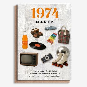 Personalizowana kartka urodzinowa ROCZNIK 70