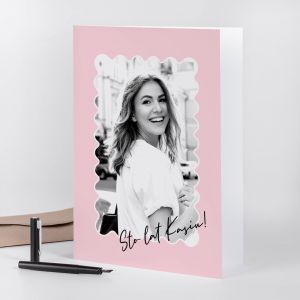 Personalizowana kartka urodzinowa ZE ZDJCIEM A4 kartka na urodziny upominek na urodziny