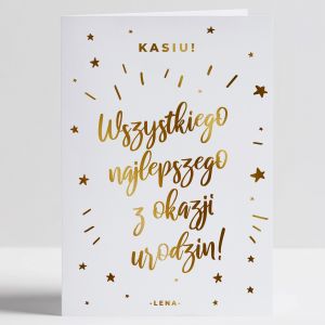 Urodzinowa kartka WSZYSTKIEGO NAJLEPSZEGO ze zoceniem