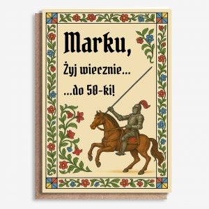Kartka urodzinowa YJ WIECZNIE A4