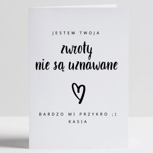 mieszna kartka walentynkowa NIE MA ZWROTW walentynkowa kartka mieszna kartka na walentynki