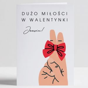 Personalizowana kartka WALENTYNKOWA PRZYJEMNO