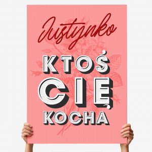 Kartka walentynkowa XXL KTO� CI� KOCHA