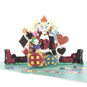 Rozkadana kartka 3D HARLEY QUINN