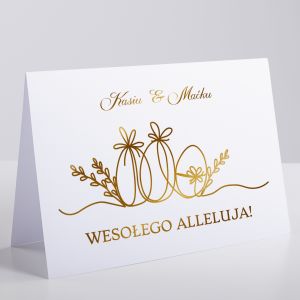 Wielkanocna kartka ze zoceniem WESOEGO ALLELUJA