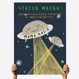 Kartka XXL dla mamy STATEK MATKA