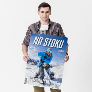 Urodzinowa kartka XXL NA STOKU prezent dla snowboardzisty