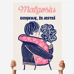 Kartka XXL DZI�KUJ�, �E JESTE� kartka walentynkowa dla dziewczyny