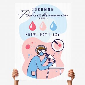Kartka XXL PREZENT DLA LABORANTA