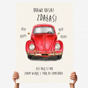 Kartka XXL PREZENT DLA M�ODEGO KIEROWCY