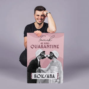 Dua kartka walentynkowa QUARANTINE