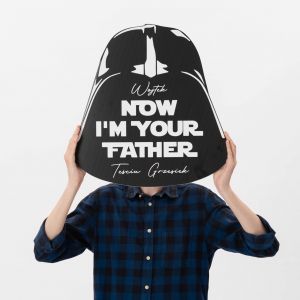 Dua kartka NOW I'M YOUR FATHER mieszny prezent dla zicia