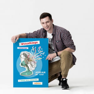Kartka z okazji Dnia Chopaka XXL MIESZNY PREZENT NA DZIE CHOPAKA kartka na Dzie Chopaka