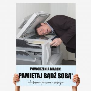Kartka XXL PREZENT Z OKAZJI NOWEJ PRACY