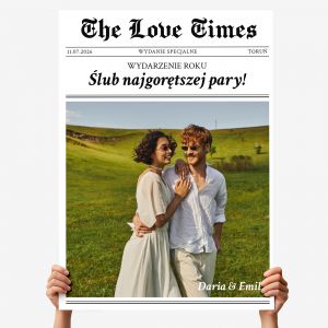 Kartka XXL THE LOVE TIMES prezent dla nowo�e�c�w
