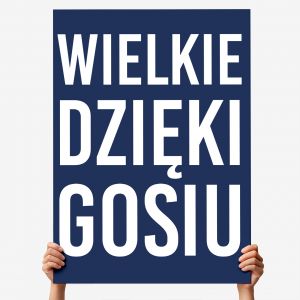 Kartka XXL WIELKIE DZI�KI prezent na podzi�kowanie