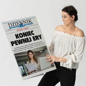 Kartka na odejcie z pracy DZIENNIK XXL ze zdjciem personalizowana kartka prezent poegnalny