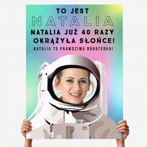 Kartka XXL ze zdj�ciem PREZENT NA CZTERDZIESTK�