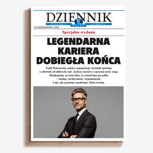 Kartka ze zdj�ciem a4 UPOMINEK Z OKAZJI EMERYTURY kartka na odej�cie na emerytur�