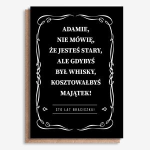 Personalizowana kartka z okazji urodzin JESTE� STARY - A4