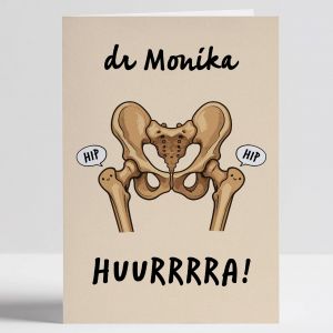 Personalizowana kartka Z OKAZJI ZDANIA EGZAMINU LEKARSKIEGO mieszne gratulacje z okazji zdania egzaminu
