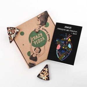 Pizza czekoladowa + kartka personalizowana PREZENT DLA CHŁOPAKA PROGRAMISTY