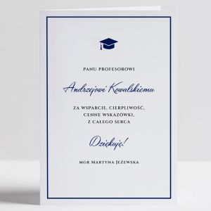 Kartka z podzikowaniem dla promotora kartka podzikowanie kartka dla promotora podzikowanie dla promotora