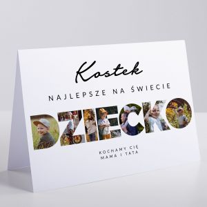 Kartka na Dzie Dziecka ZE ZDJCIAMI