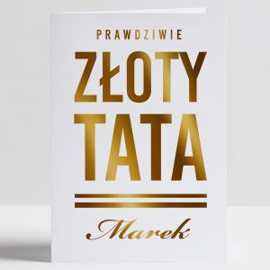 Kartka ze zoceniem z okazji Dnia Ojca ZOTY TATA