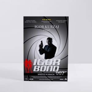 Personalizowana kartka urodzinowa dla niego BOND