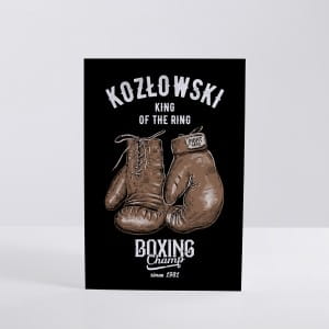 Kartka urodzinowa dla fana boksu BOXING CHAMP