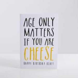 Śmieszna kartka urodzinowa CHEESE