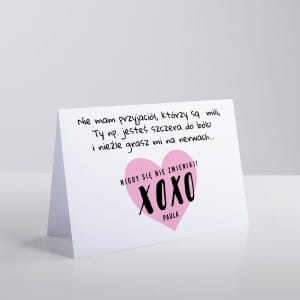 Kartka urodzinowa DLA PRZYJACIӣKI kartka dla przyjaciki na urodziny kartka na urodziny dla przyjaciki