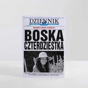 Kartka na 40 urodziny DLA NIEJ kartka urodzinowa 40 lat prezent na 40 urodziny kartka urodzinowa na 40