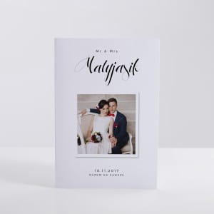Kartka ślubna ze zdjęciem personalizowana NA ZAWSZE RAZEM