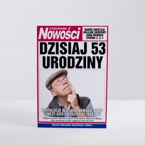 Kartka urodzinowa ze zdjciem NOWOCI upominek na urodziny upominek urodzinowy