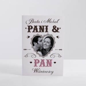 Kartka personalizowana ze zdjęciem PAN I PANI