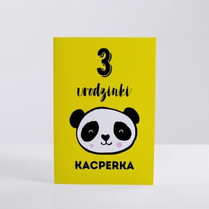 Kartka urodzinowa PANDA