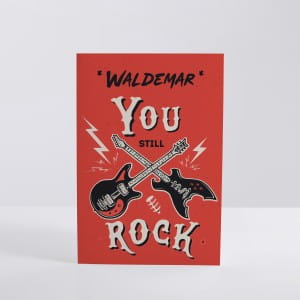 Kartka urodzinowa dla fana rocka YOU ROCK