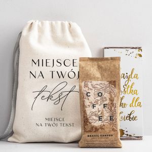 Zestaw prezentowy z kaw i czekolad TWJ TEKST